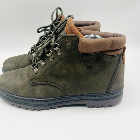 Timberland Women's Green Suede Lace Up Boots Size 9 - Picture 3 of 7